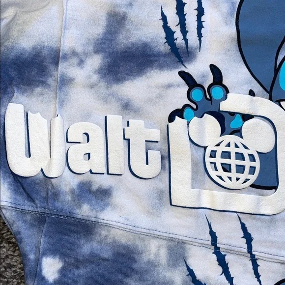 Walt Disney World Spirit Jersey Stitch Blue Tie Dyed Size XS - Picture 6 of 13